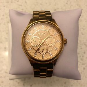 Fossil gold watch